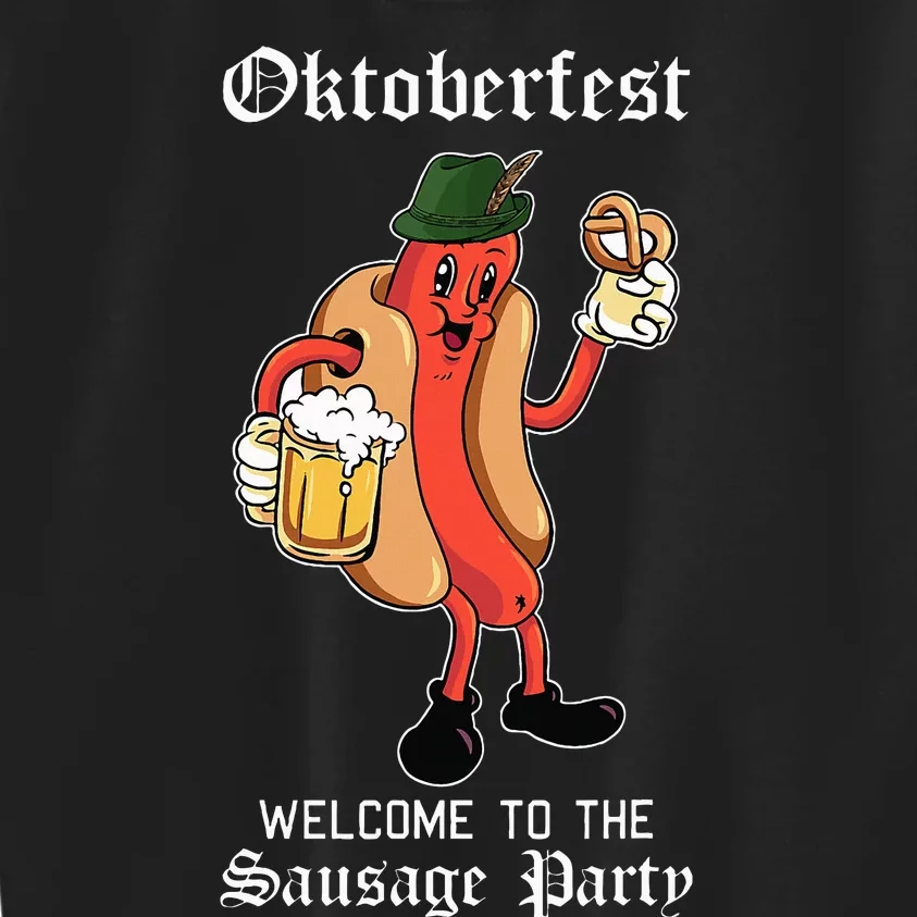 Sausage Party Oktoberfest Funny Bratwurst German Festival Kids Sweatshirt