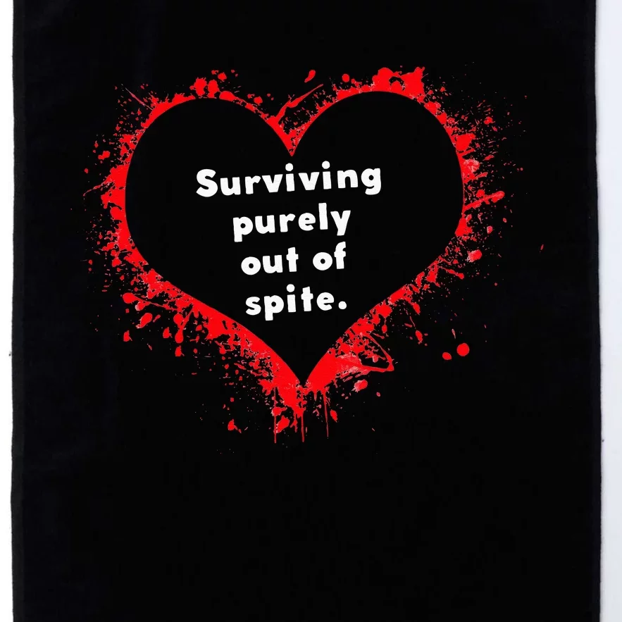 Surviving Purely Out Of Spite Platinum Collection Golf Towel