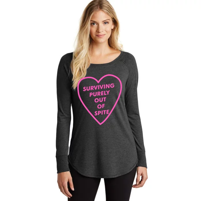 Surviving Purely Out Of Spite Apparel Women's Perfect Tri Tunic Long Sleeve Shirt