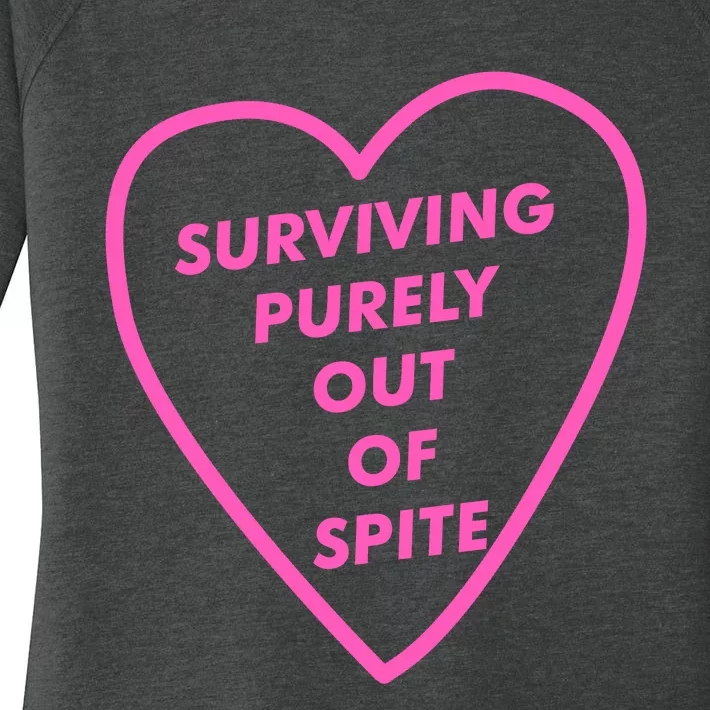 Surviving Purely Out Of Spite Apparel Women's Perfect Tri Tunic Long Sleeve Shirt