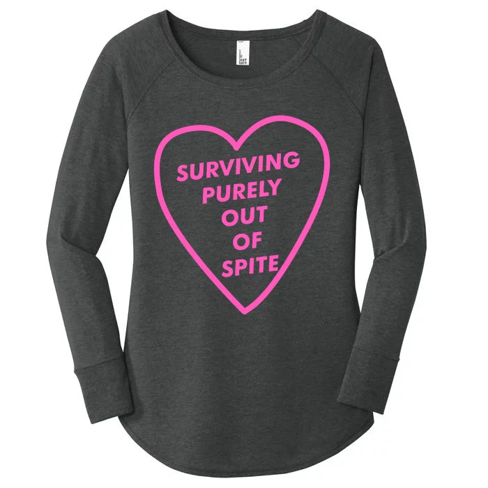 Surviving Purely Out Of Spite Apparel Women's Perfect Tri Tunic Long Sleeve Shirt