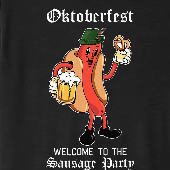 Sausage Party Oktoberfest Funny Bratwurst German Festival ChromaSoft Performance T-Shirt