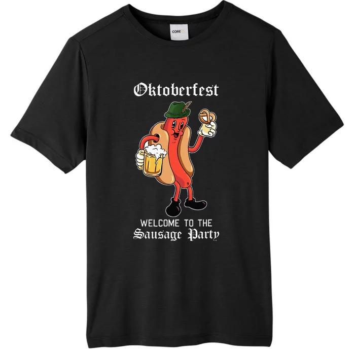 Sausage Party Oktoberfest Funny Bratwurst German Festival ChromaSoft Performance T-Shirt