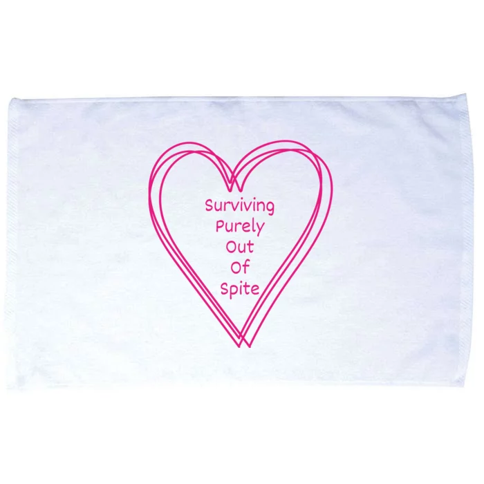 Surviving Purely Out Of Spite Appeal For Life Microfiber Hand Towel