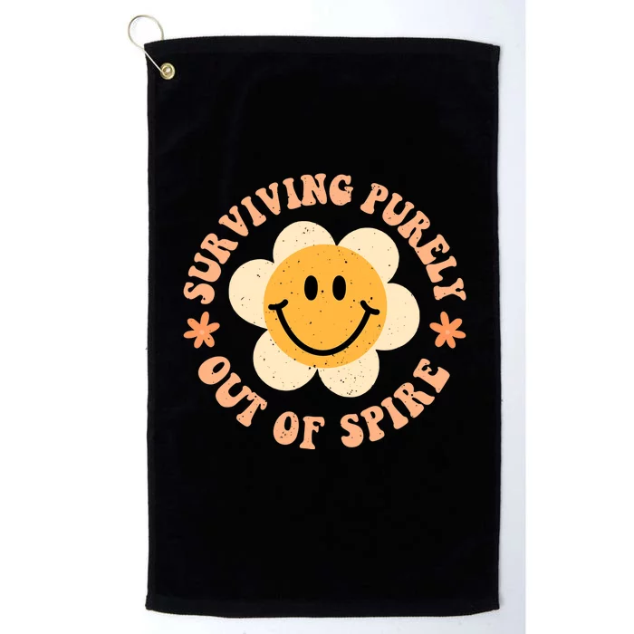 Surviving Purely Out Of Spite A Humorous Funny Joke Platinum Collection Golf Towel