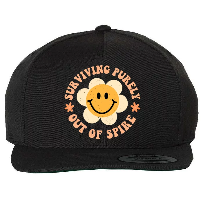 Surviving Purely Out Of Spite A Humorous Funny Joke Wool Snapback Cap