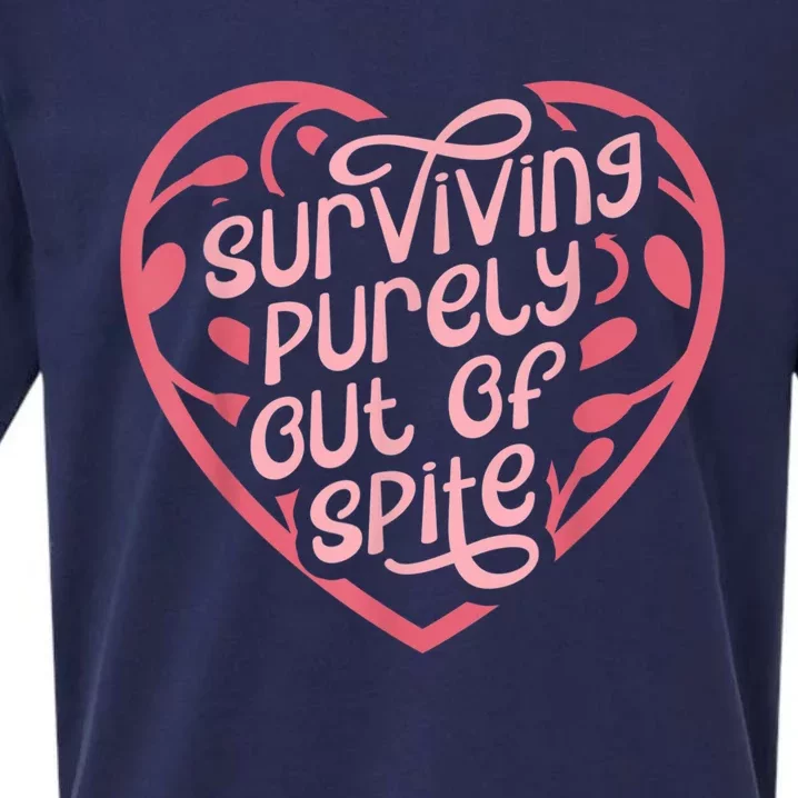 Surviving Purely Out Of Spite Sueded Cloud Jersey T-Shirt