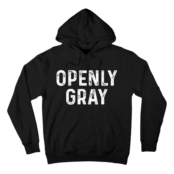 Sarcastic Pun Openly Gray Hair Funny Joke Family Hoodie