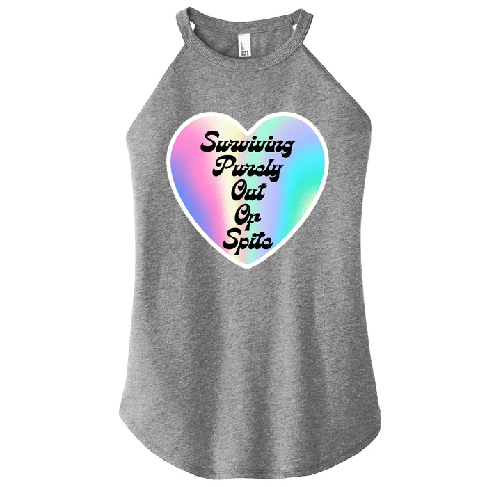 Surviving Purely Out Of Spite Makes A Great Gift! Women’s Perfect Tri Rocker Tank