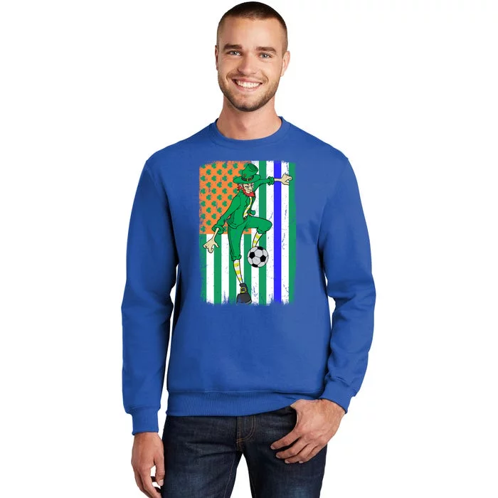 Soccer Police Officer Cop Irish Usa Flag St Patrick's Day Gift Sweatshirt