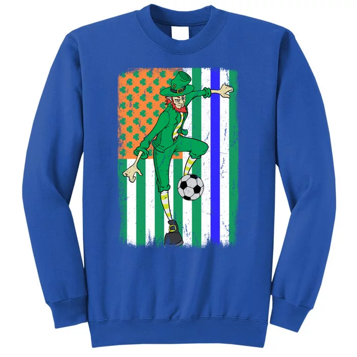 Soccer Police Officer Cop Irish Usa Flag St Patrick's Day Gift Sweatshirt