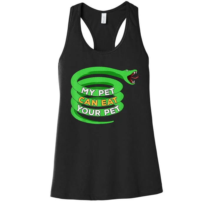 Snake Pet Owner Reptile Python Lover Boa Herpetologist Women's Racerback Tank