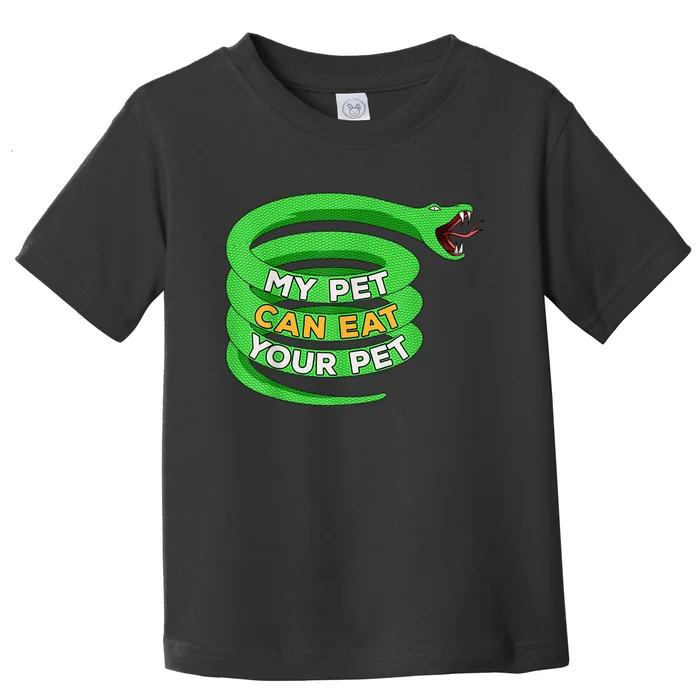 Snake Pet Owner Reptile Python Lover Boa Herpetologist Toddler T-Shirt