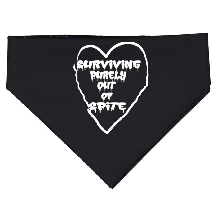 Surviving Purely Out Of Spite USA-Made Doggie Bandana