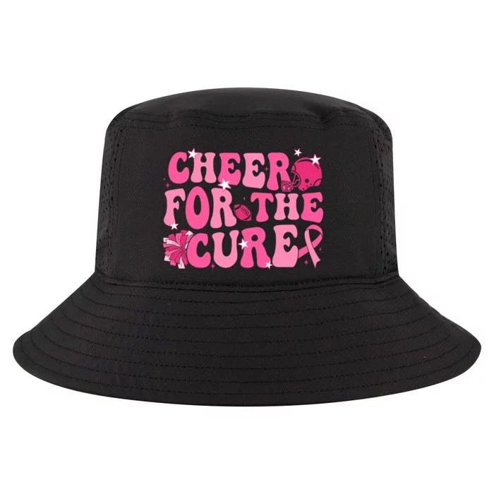 Support Pink Out Cheer For A Cures Breast Cancer Month Funny Cool Comfort Performance Bucket Hat