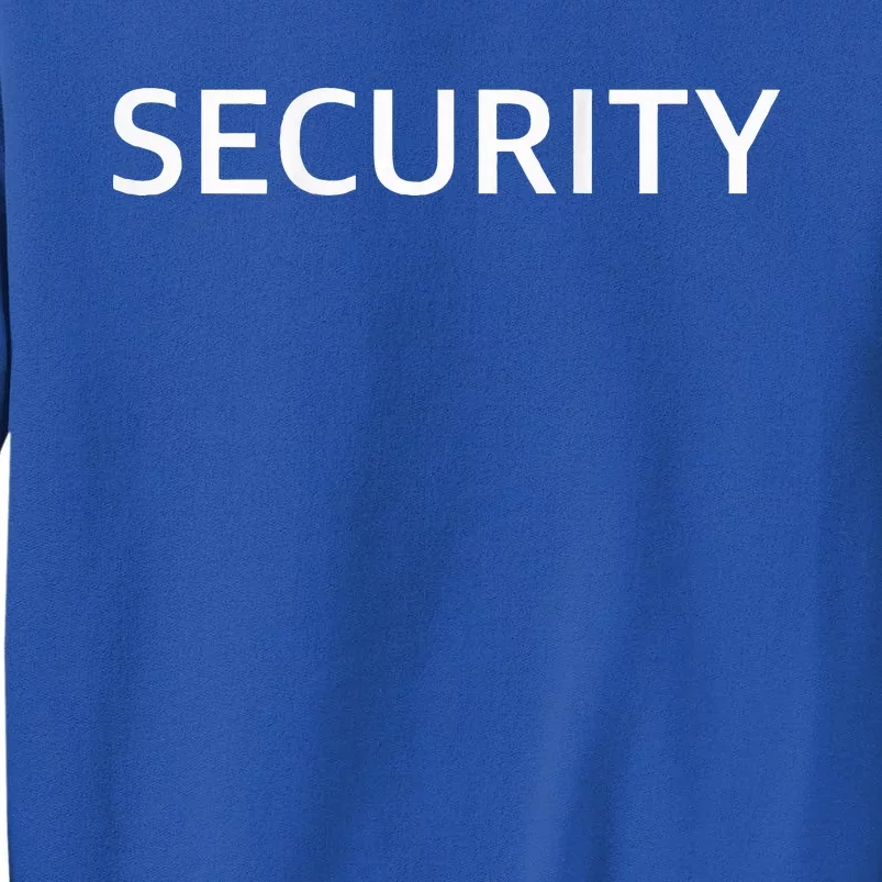 Security Printed On Back Tall Sweatshirt