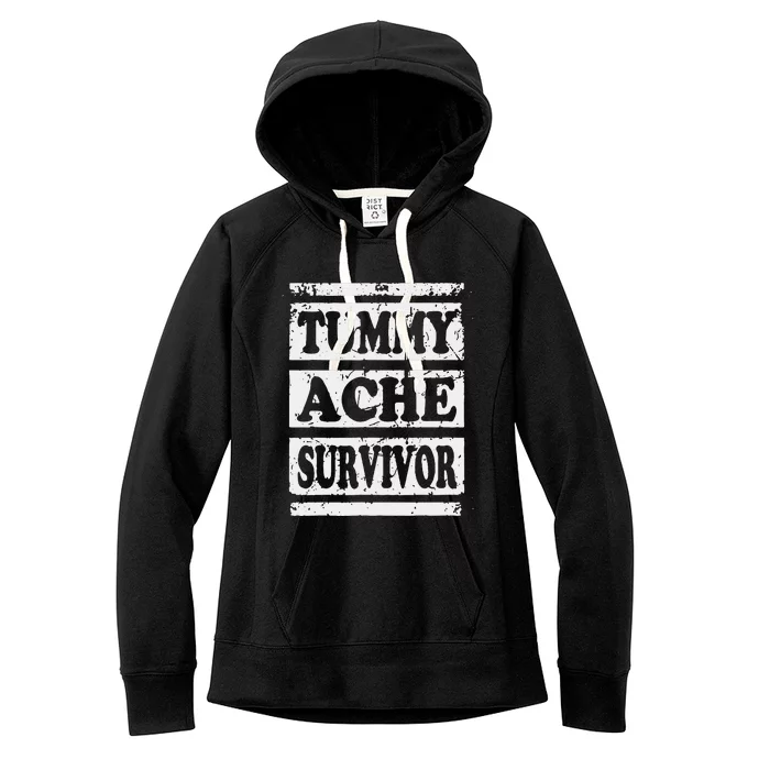 Start Point Or Beginning Stomach Upset Survivor Women's Fleece Hoodie