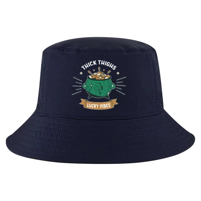 Shamrock Pot Of Gold Thick Thighs Lucky Vibes St Patricks Gift Cool Comfort Performance Bucket Hat