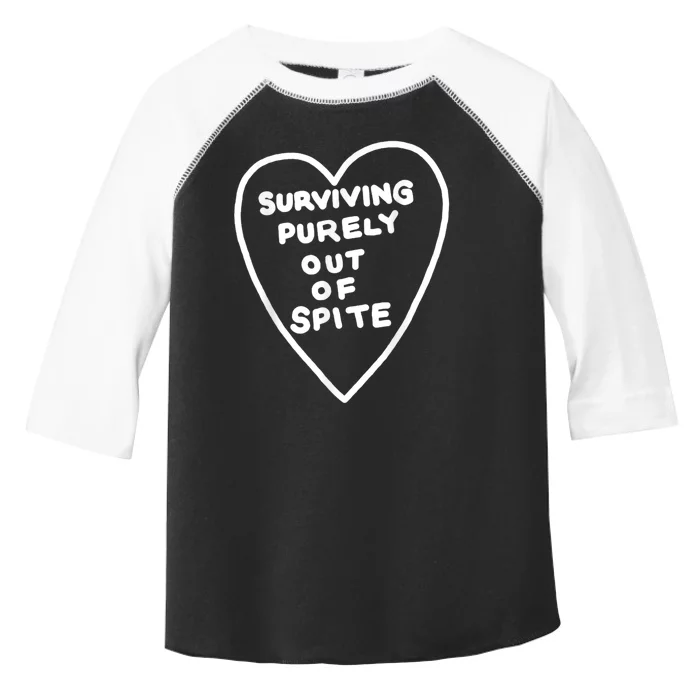 Surviving Purely Out Of Spite Toddler Fine Jersey T-Shirt