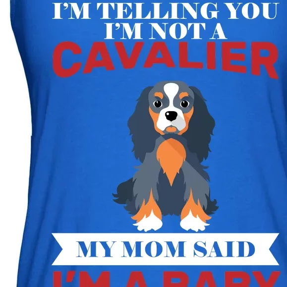 Spoiled King Charles Cavalier Ladies Essential Flowy Tank