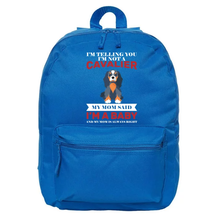 Spoiled King Charles Cavalier 16 in Basic Backpack