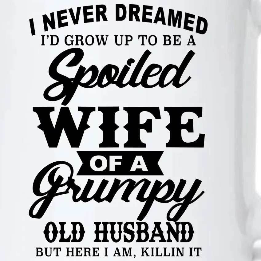 Spoiled Wife Of A Grumpy Old Husband Black Color Changing Mug