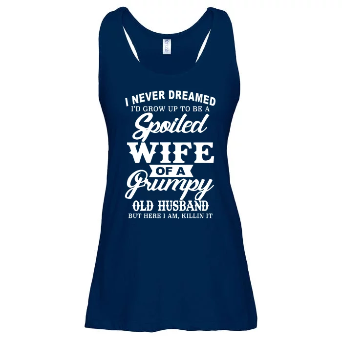 Spoiled Wife Of A Grumpy Old Husband Ladies Essential Flowy Tank