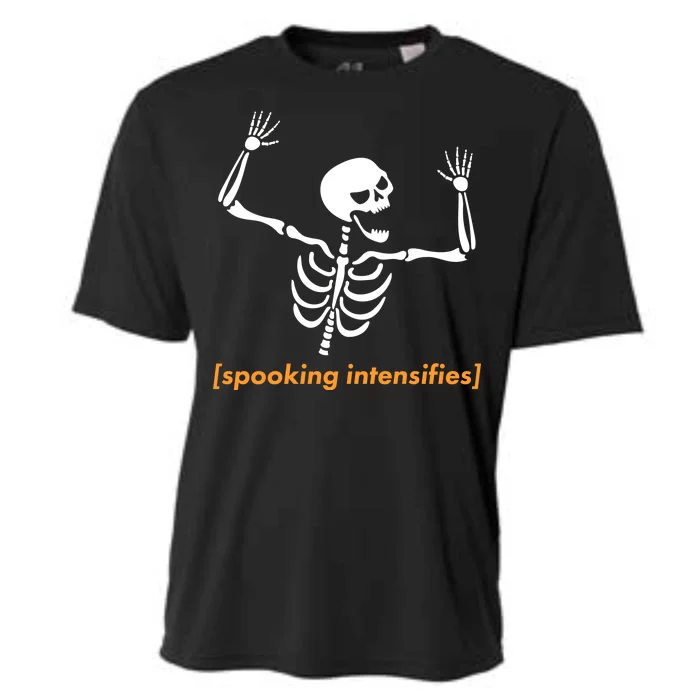 Spooking Intensifies Scary Skeleton Meme Cooling Performance Crew T-Shirt