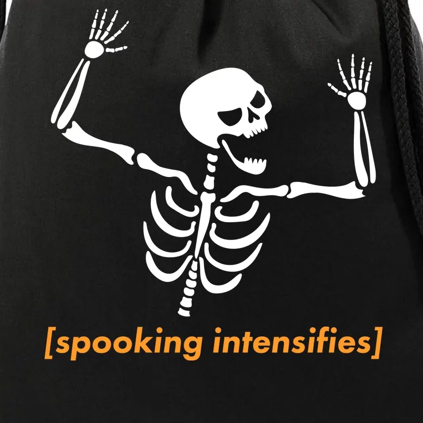 Spooking Intensifies Spooky Scary Skeleton Meme Tote Bag by Fenny