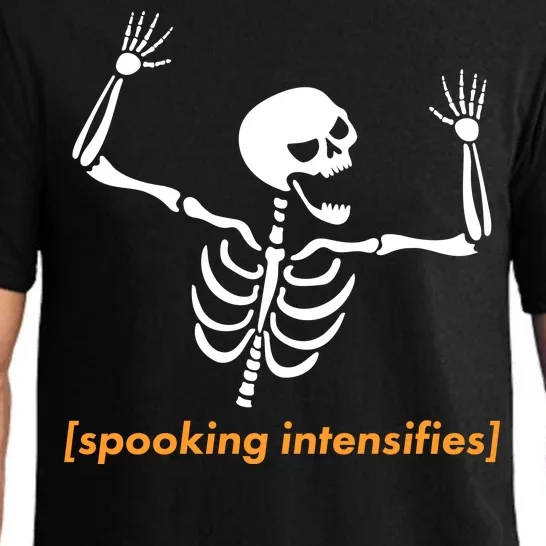 Spooking Intensifies Scary Skeleton Meme Pajama Set