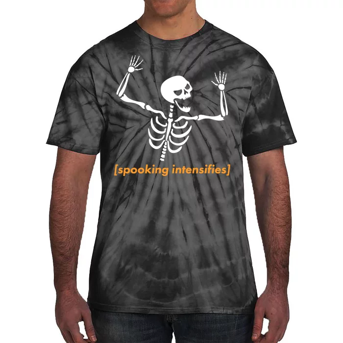 Spooking Intensifies Spooky Scary Skeleton Meme Tote Bag by Fenny