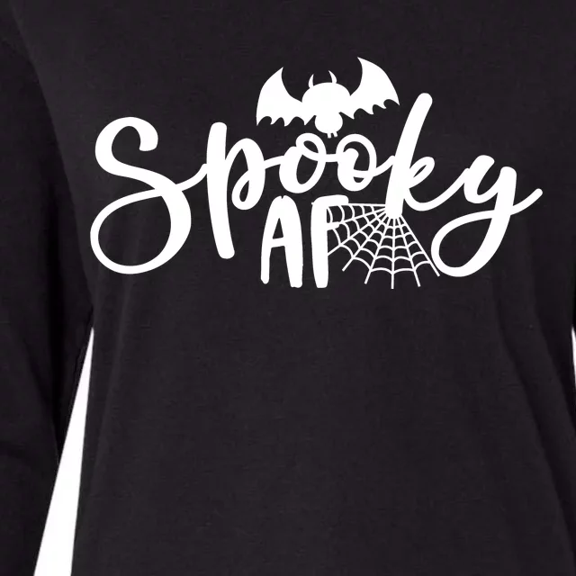 Spooky AF Cute Womens Cotton Relaxed Long Sleeve T-Shirt