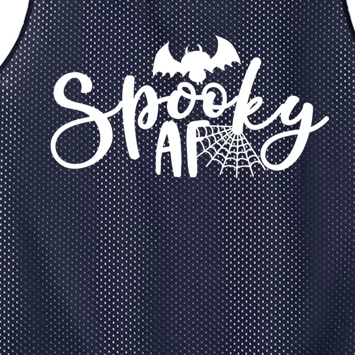 Spooky AF Cute Mesh Reversible Basketball Jersey Tank