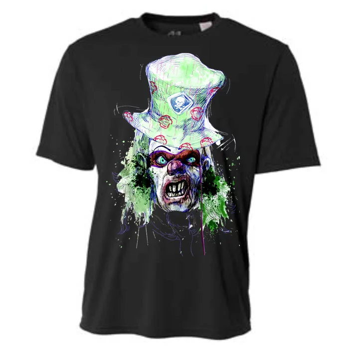 Spooky Clown Face Cooling Performance Crew T-Shirt