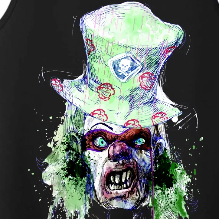 Spooky Clown Face Performance Tank