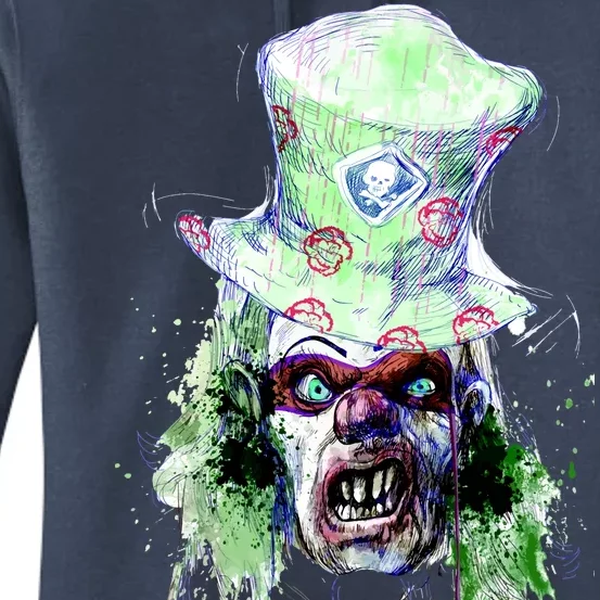 Spooky Clown Face Women's Pullover Hoodie