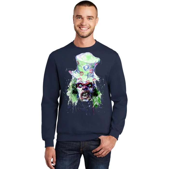 Spooky Clown Face Tall Sweatshirt