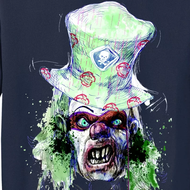 Spooky Clown Face Tall Sweatshirt