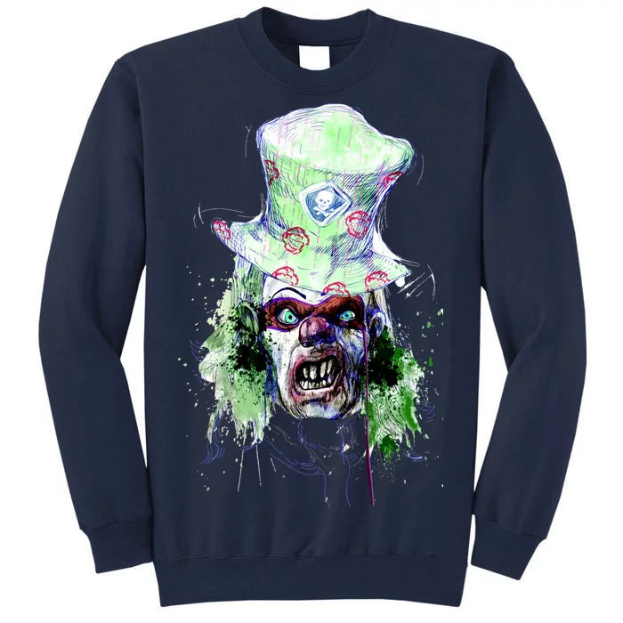 Spooky Clown Face Tall Sweatshirt