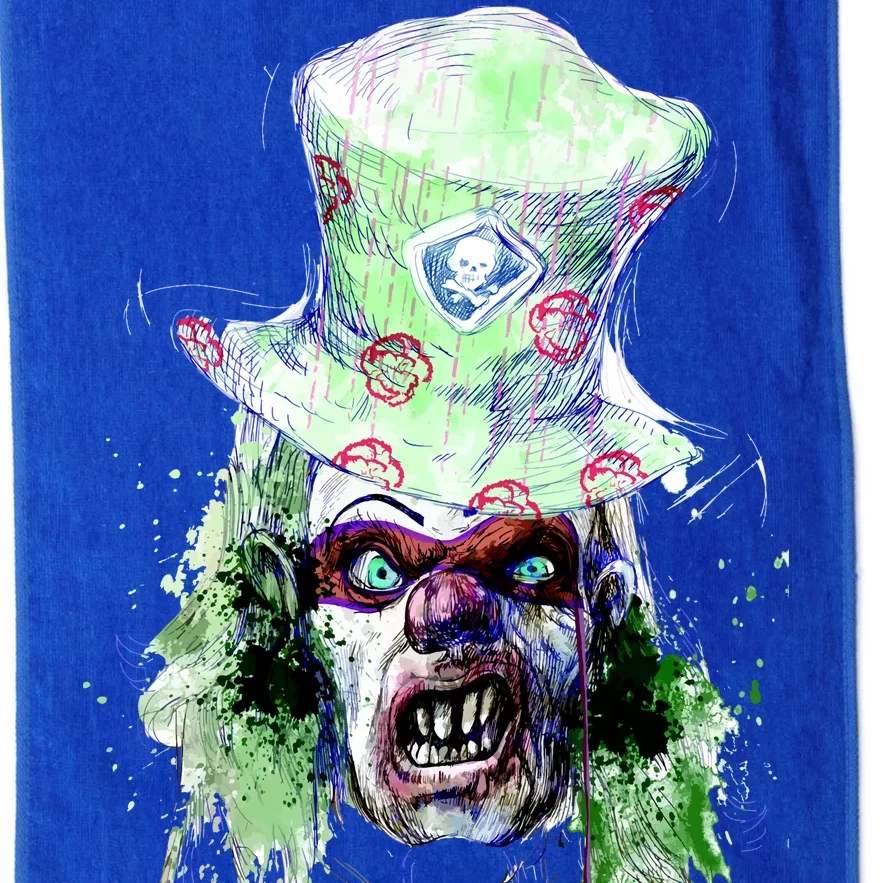 Spooky Clown Face Platinum Collection Golf Towel