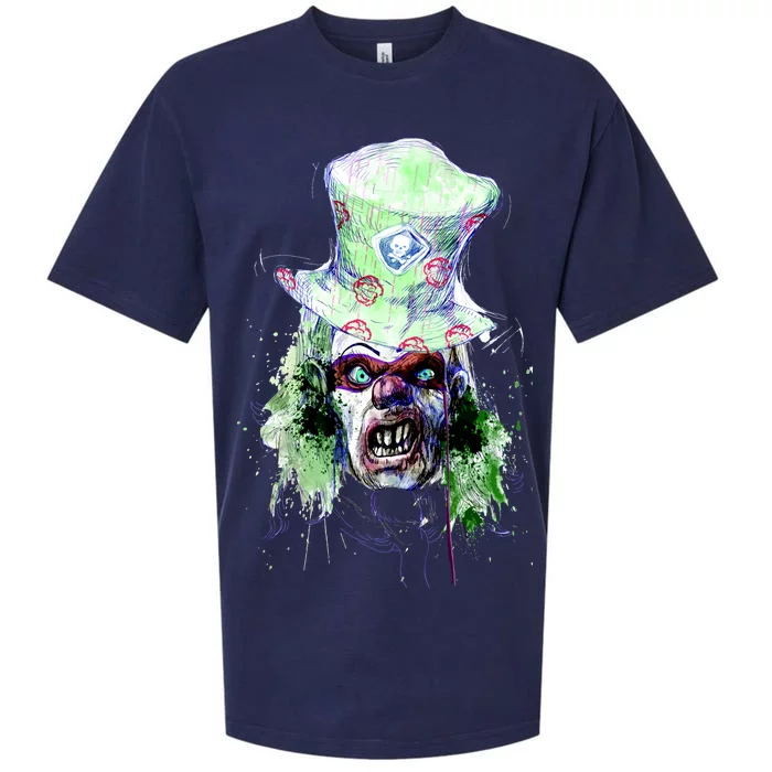 Spooky Clown Face Sueded Cloud Jersey T-Shirt