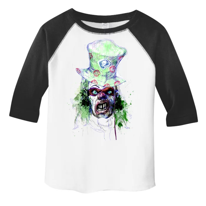 Spooky Clown Face Toddler Fine Jersey T-Shirt