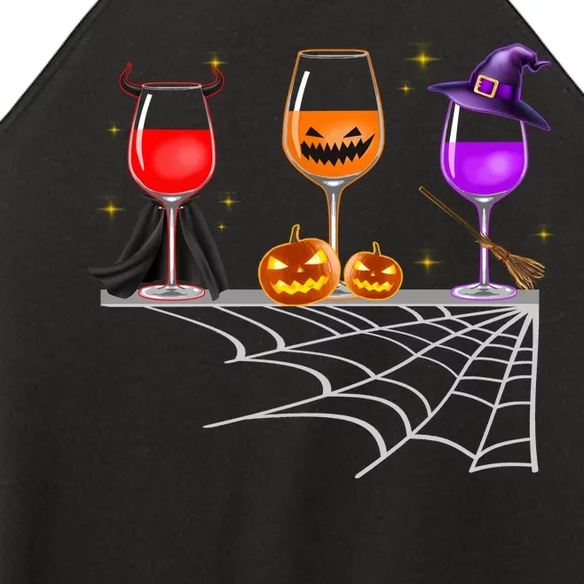 Spooky Wine Glasses Women’s Perfect Tri Rocker Tank