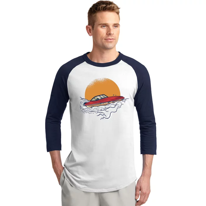 Sport Motorboat Baseball Sleeve Shirt