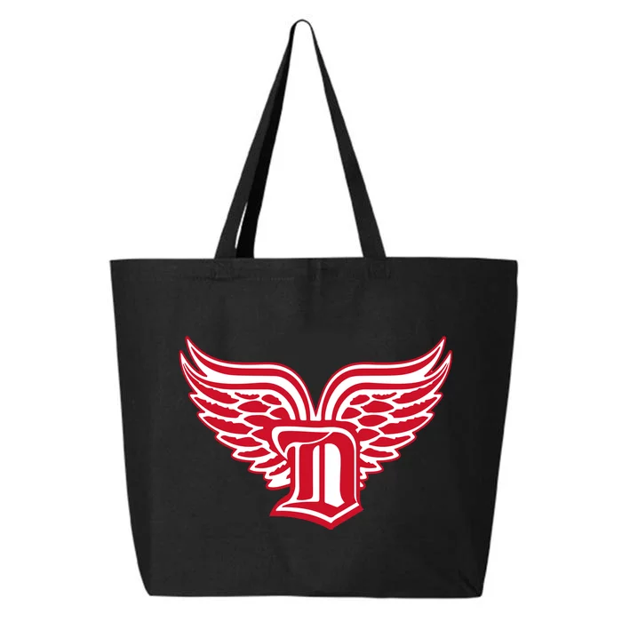 Sporty Detroit Fan Old English D With Wings 25L Jumbo Tote