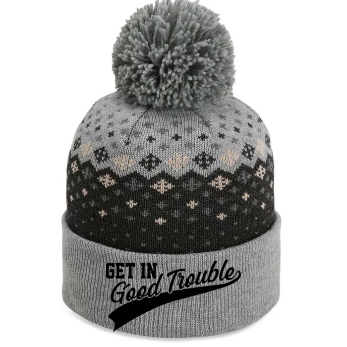 Sporty Get In Good Trouble John Lewis Tribute The Baniff Cuffed Pom Beanie