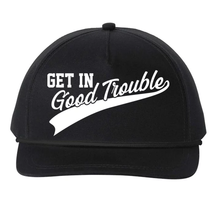 Sporty Get In Good Trouble John Lewis Tribute Snapback Five-Panel Rope Hat