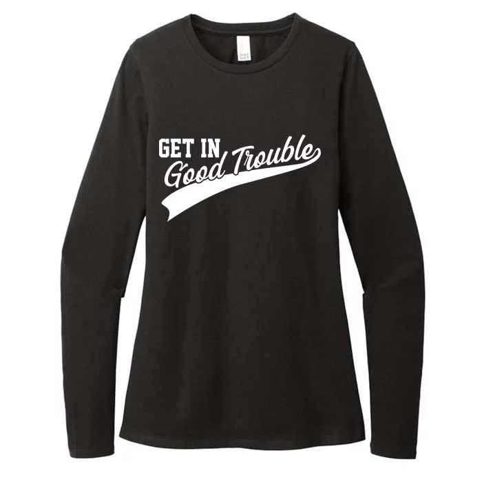 Sporty Get In Good Trouble John Lewis Tribute Womens CVC Long Sleeve Shirt