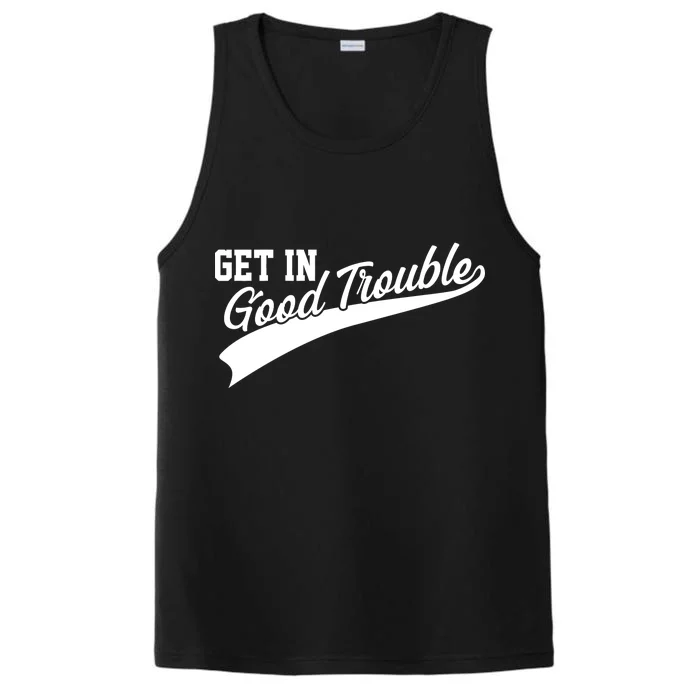 Sporty Get In Good Trouble John Lewis Tribute Performance Tank