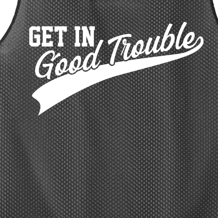 Sporty Get In Good Trouble John Lewis Tribute Mesh Reversible Basketball Jersey Tank